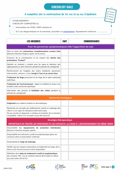 Checklist Gale 0626